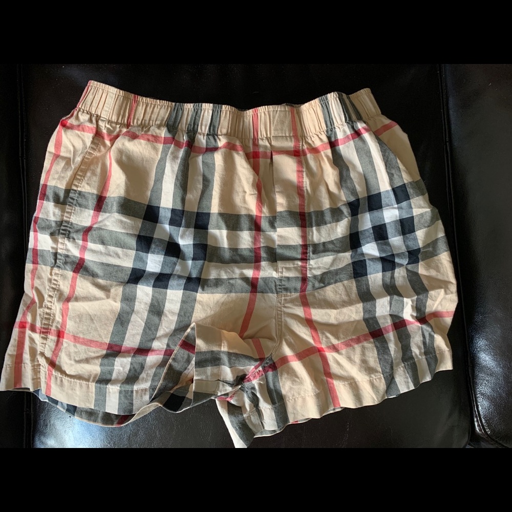 Men’s medium Burberry boxers classic nova check